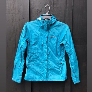 blue marmot wind breaker rain jacket